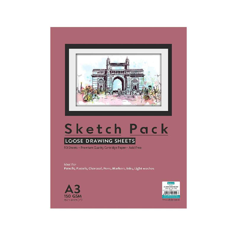 Scholar A3 Sketch Pack - 150 GSM (SPL6) 50 sheet