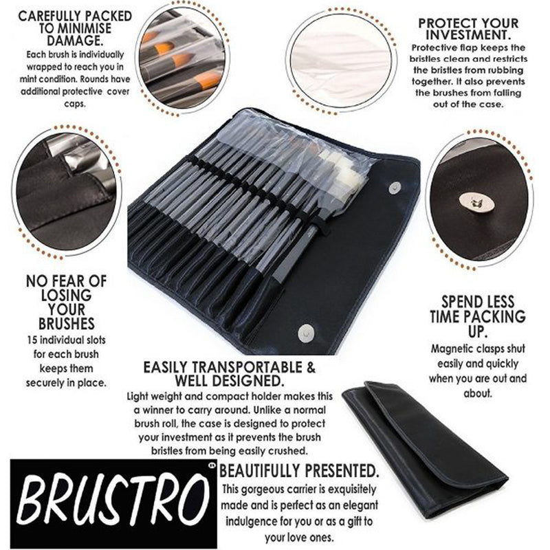 Brustro Artists Mixed Hair Brush Set Of 15