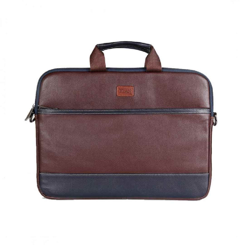 Elan Compact Laptop Bag Foam Brown/Blue EFSLB-5091