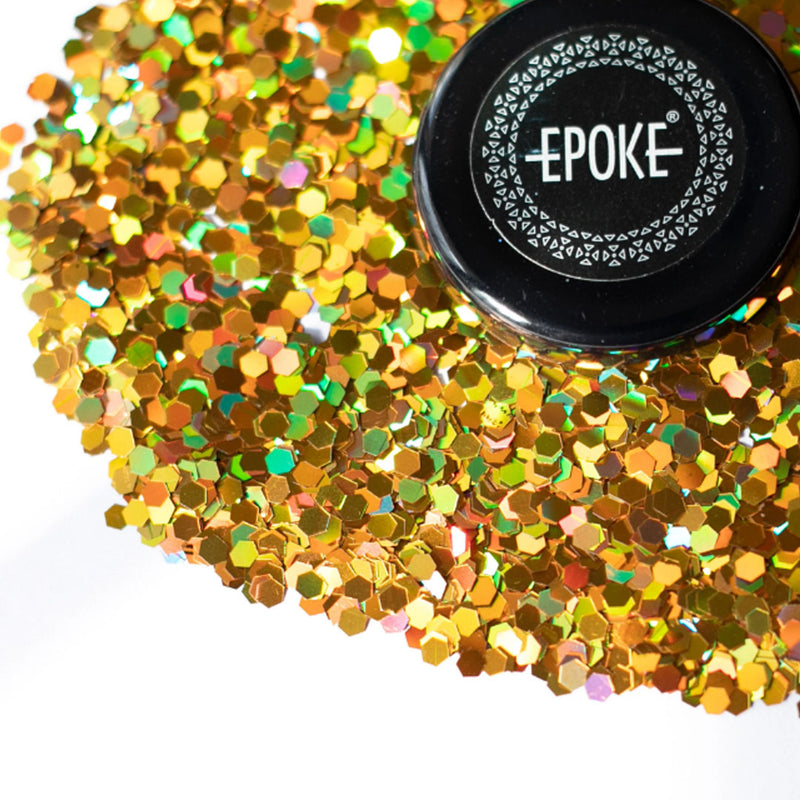 Epoke Glitter Chunky 15 Gram - Gold Holo
