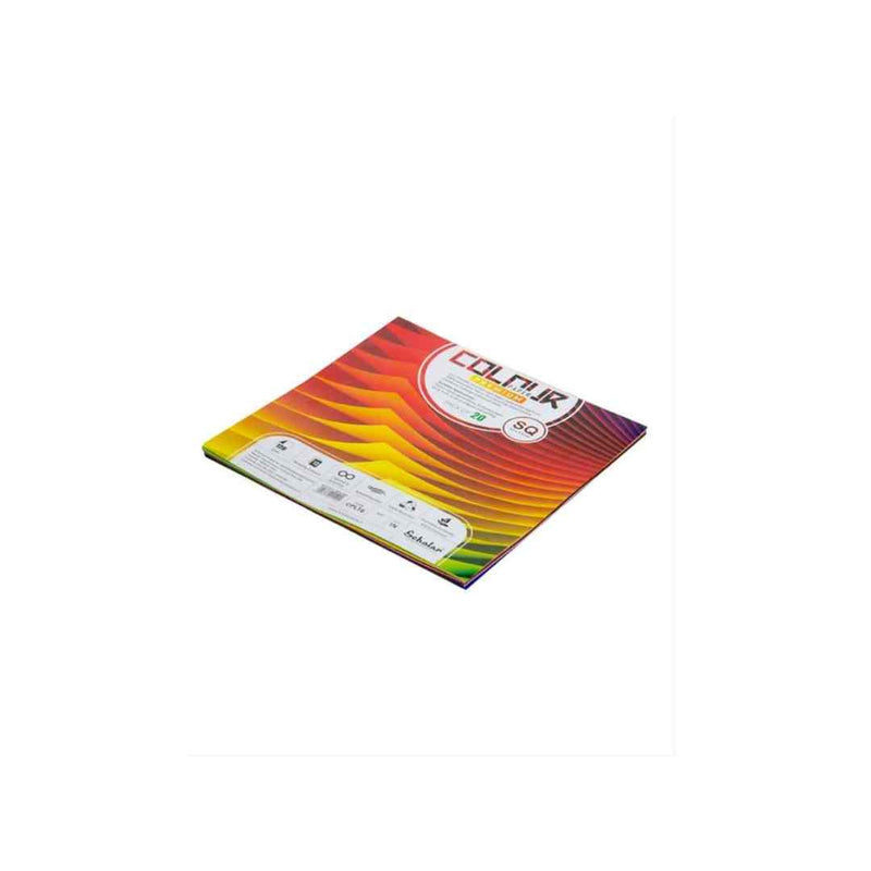 Scholar SQ Color Paper Loose Sheets - 120 GSM 20 Sheets (CPLT6)