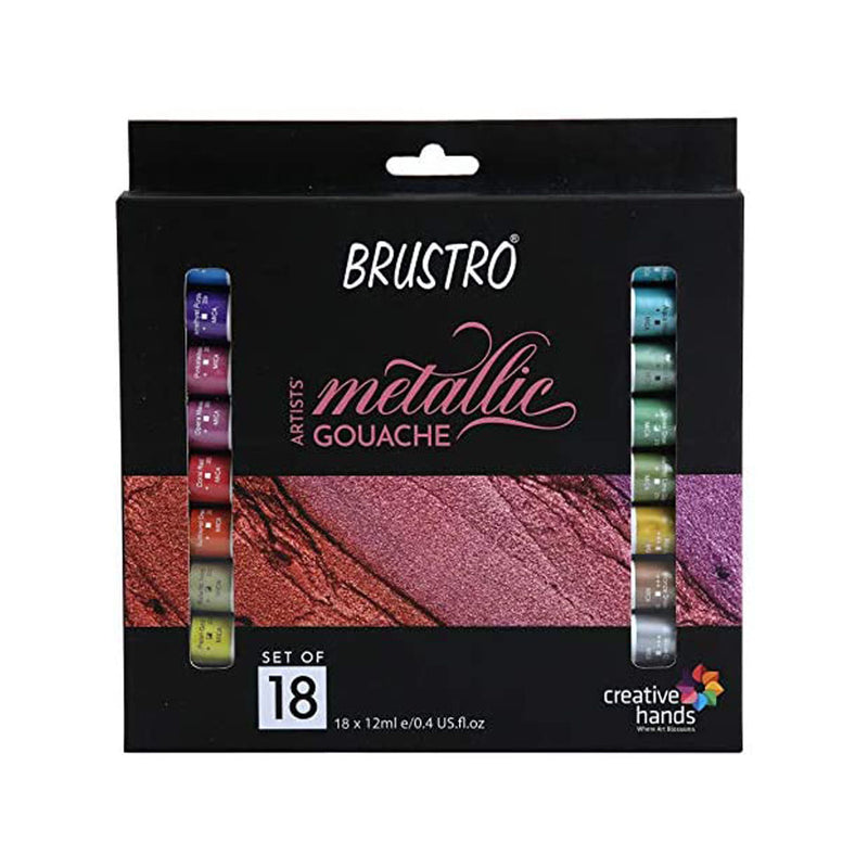 Brustro Gouache Metallic Colour 18X12ML