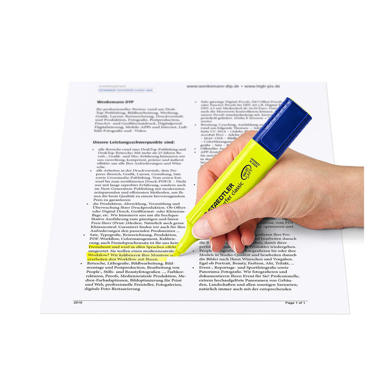 Staedtler Textsurfer Classic 364-1 Highlighter Pen - Yellow