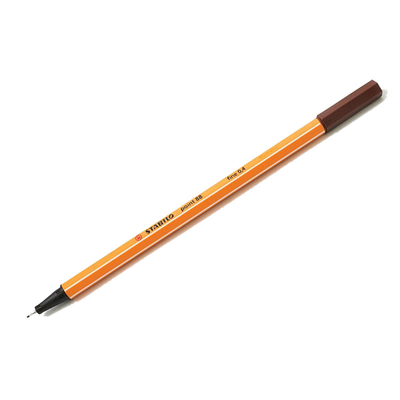 Stabilo Point 88 Fineliner Pen Brown
