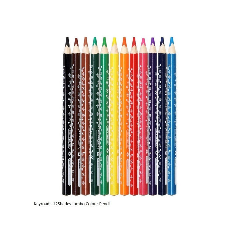 Keyroad Colour Pencils Jumbo Set of 12 - KR971349