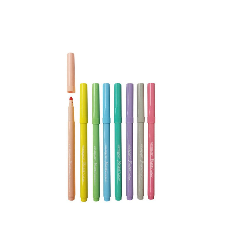 Keyroad Fiber Marker Pastel Set of 8 - KR972034