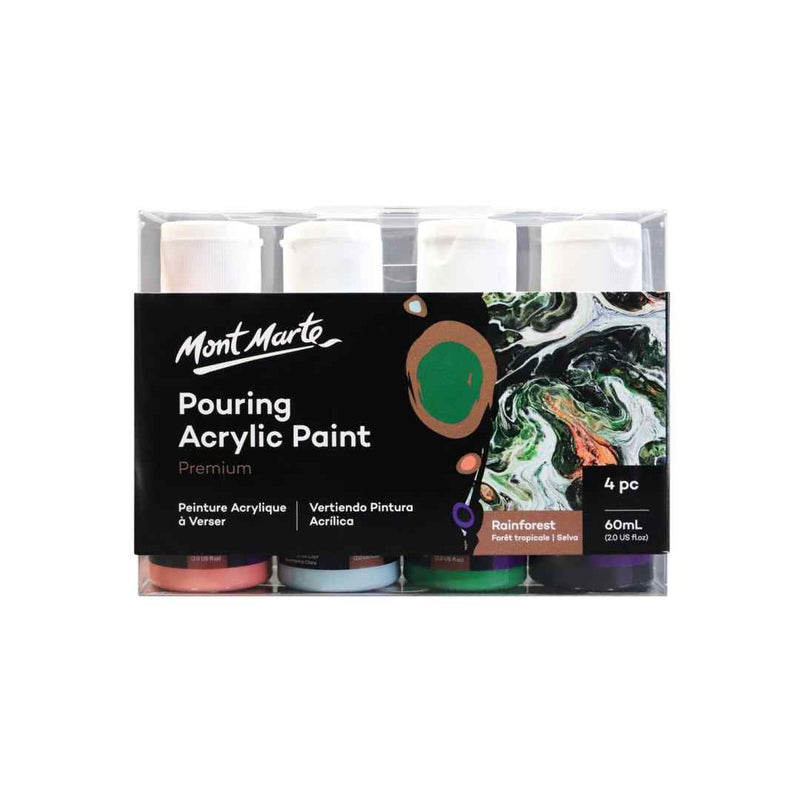 Mont Marte Premium Pouring Acrylic Paint - Rainforest