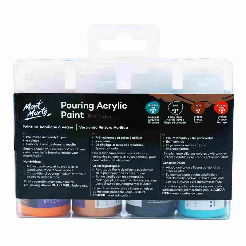 Mont Marte Premium Pouring Acrylic Paint - Symphony