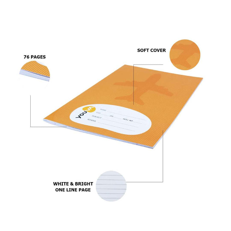 Navneet Dy Notebook Double Line 76 Pages - 23061