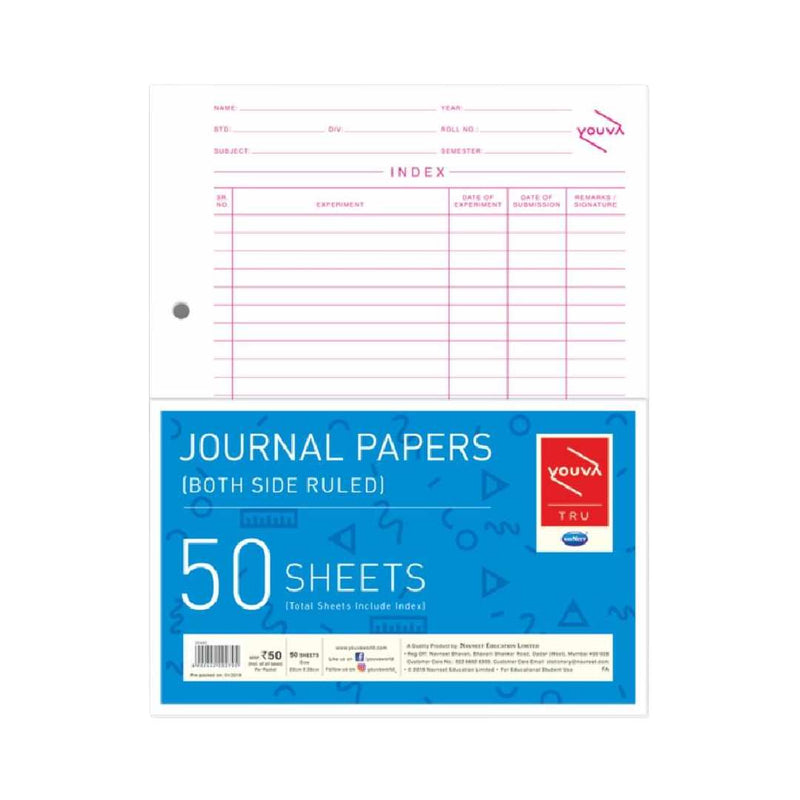 Navneet Journal Paper One Side Ruled/One Side Plain - 22890