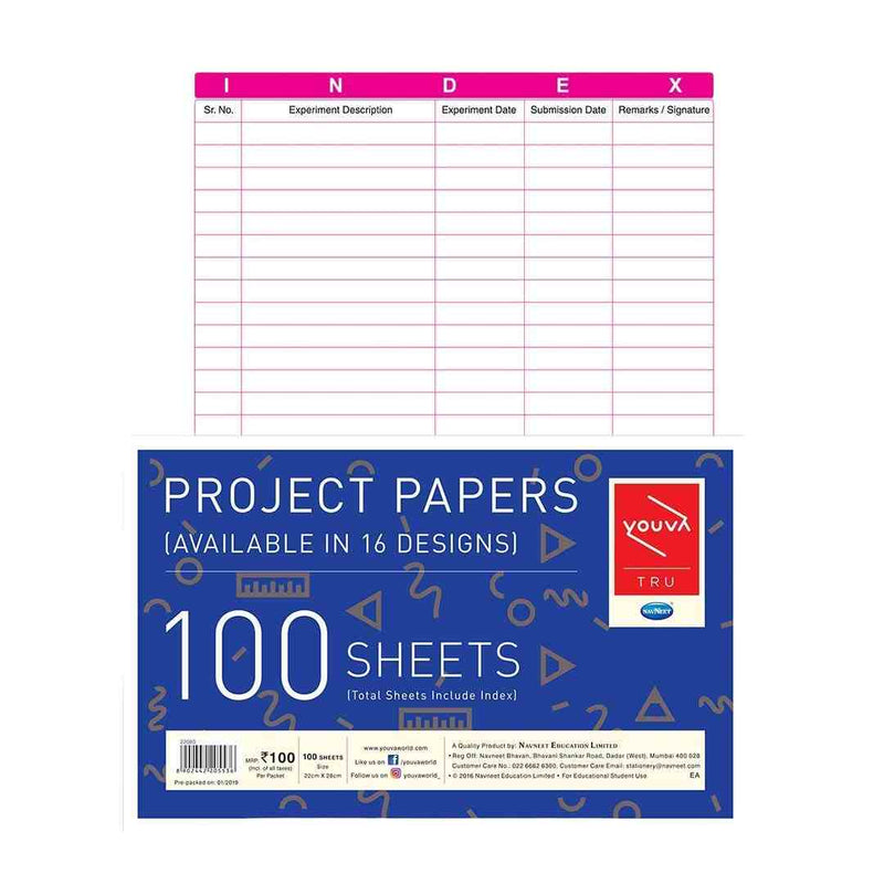 Navneet Project Paper 100 Sheets - 22080
