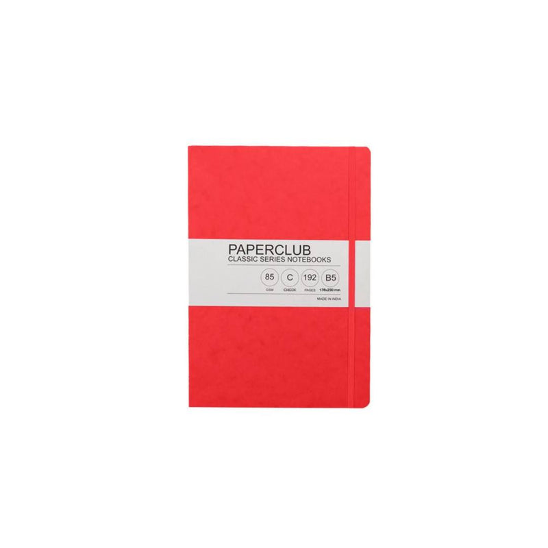 Paper Club Classic Notebook Checks Red 192Pages B5 - 53322