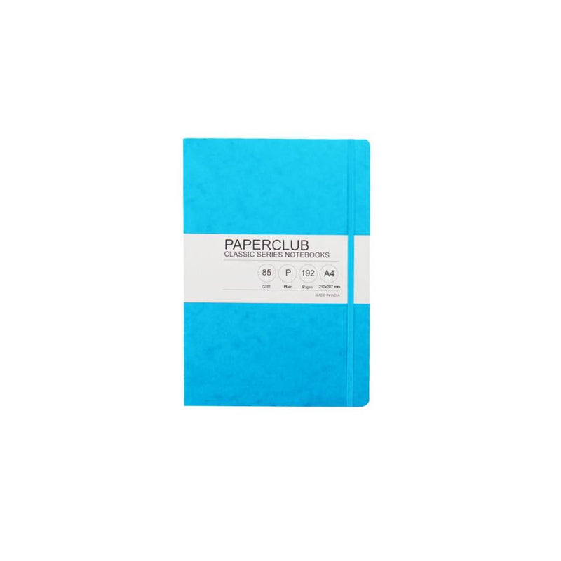 Paper Club Classic Notebook Plain Light Blue 192Pages A4 - 53313