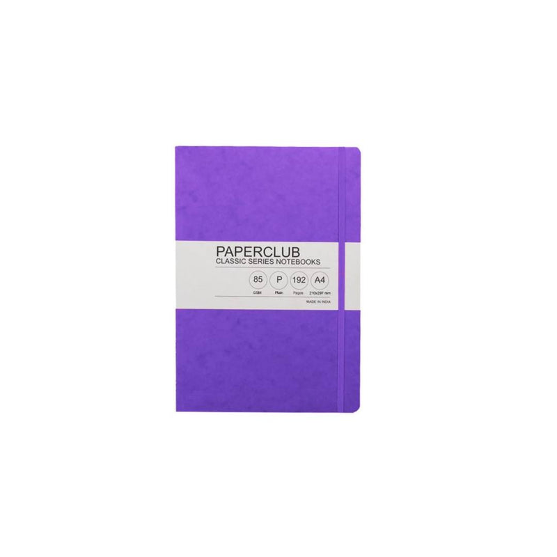 Paper Club Classic Notebook Plain Violet 192Pages A4 - 53313