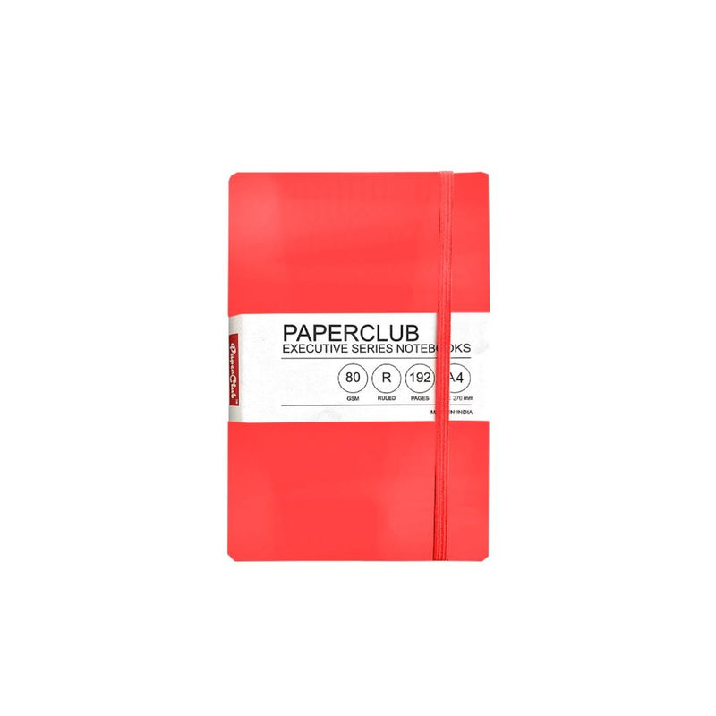Paper Club Executive Pu Notebook Red 192Pages A4 - 53402