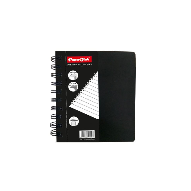 Paper Club Notebook Ruled 1Subject 160Pages Blank A6 - 53000