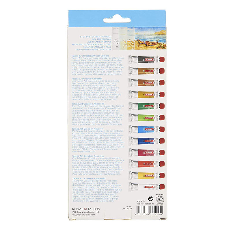 Royal Talens Art Creation Water Color 12X12ML - 9022012M
