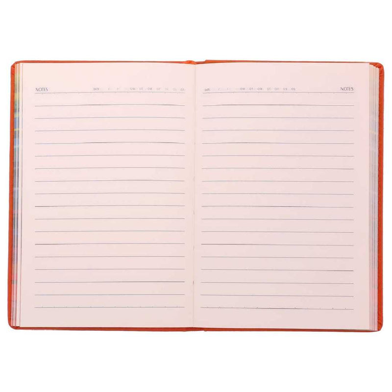 Viva Hexa A6 Journal Notebook Pocket Size 70 GSM 264 Ruled Pages with Colorful Printed Edges