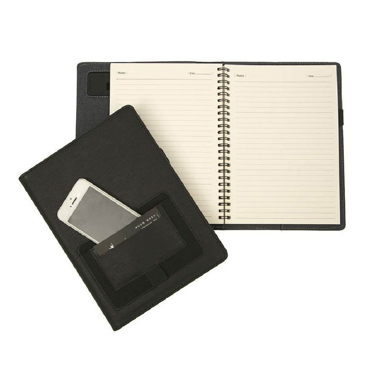 Viva Xenon 220 Pages Ruled Techno Notebook with Foldable Mobile Dock/Stand and Space for Charger Cord & USB