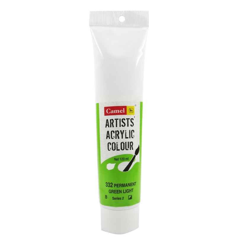 Camel Artist Acrylic Colour Tubes 40 Ml Permanent Green Light
