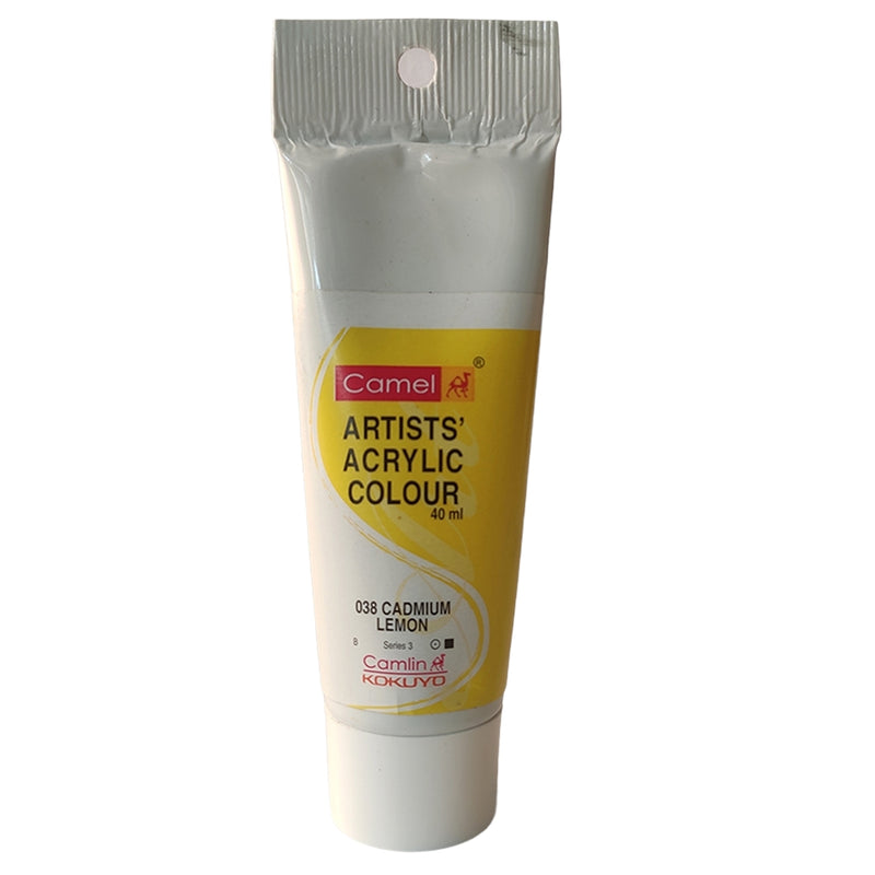 Camel Artist Acrylic Colour Tubes 40 Ml Cadmium Lemon Hue
