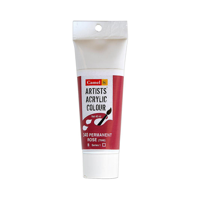 Camel Artist Acrylic Colour Tubes 40 Ml Permanent Rose