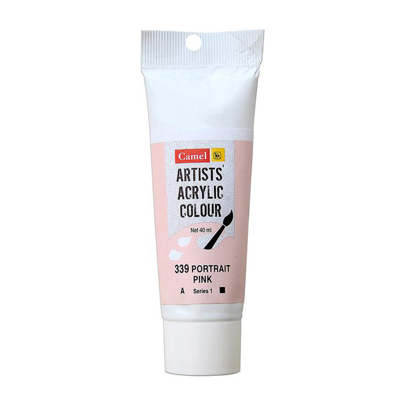 Camel Artist Acrylic Colour Tubes 40 Ml Portrait Pink