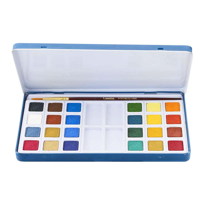 Camel Artist Water Colour Cake Set - Pack of 24 (Blue)