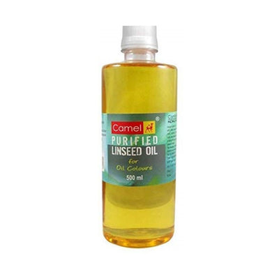 Camel Purified Linseed Oil 500ml - Skyblue Stationery Mart