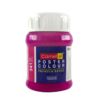 Camel Poster Colour 500 Ml Pink - Skyblue Stationery Mart