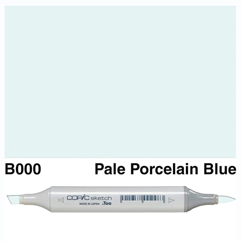 Copic Sketch Marker Pale Porcelain Blue - B000