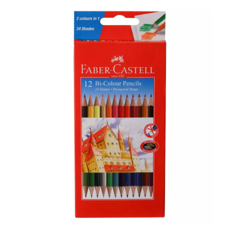 Faber-Castell Bi-Color Pencil Set of 12 (Assorted)