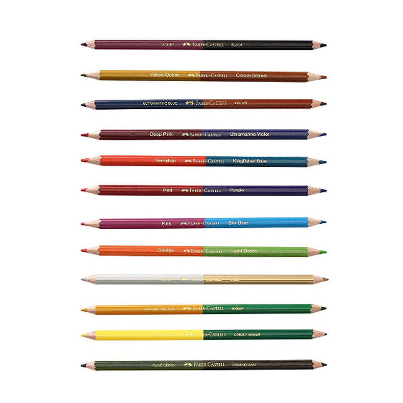 Faber-Castell Bi-Color Pencil Set of 12 (Assorted)