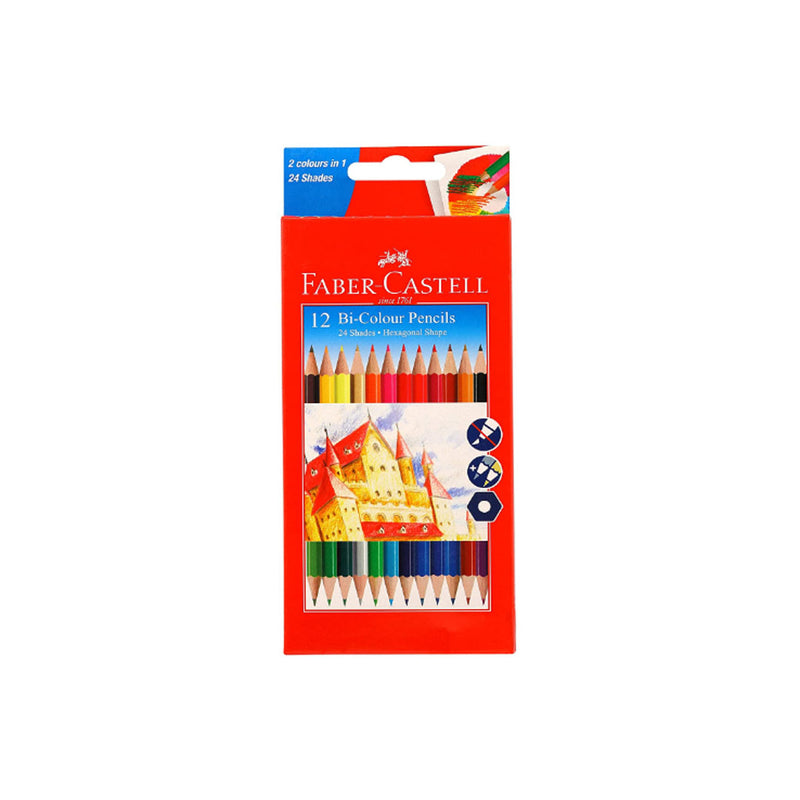Faber-Castell Bi-Color Pencil Set of 12 (Assorted)