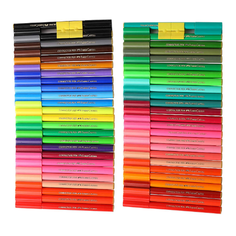 Faber-Castell Connector Pen Set - Pack of 50 (Assorted)