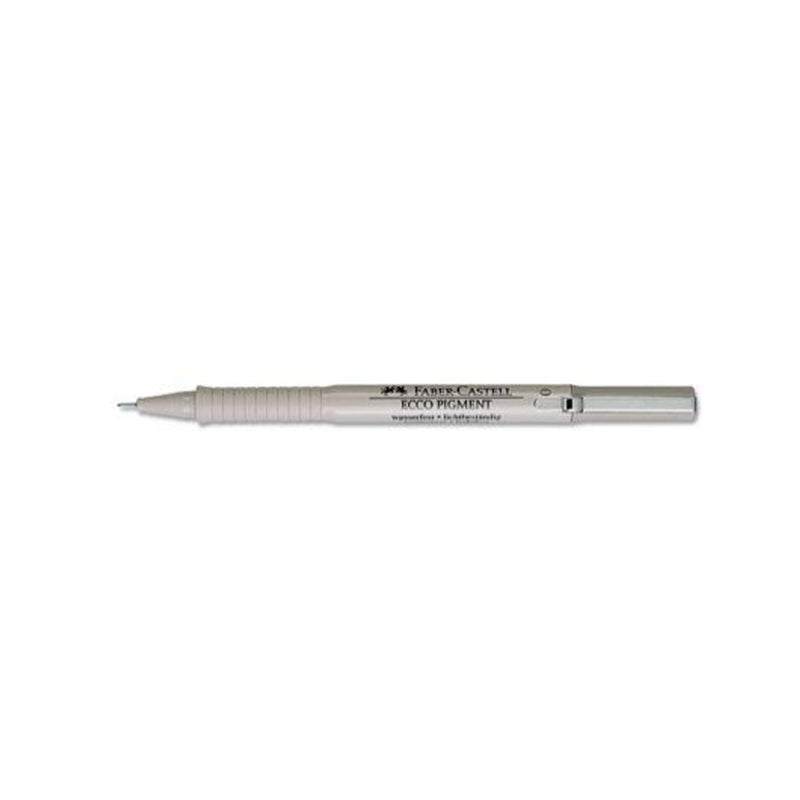 Faber Castell Ecco Pigment Fibre Tip Pen, 0.6 mm, Black