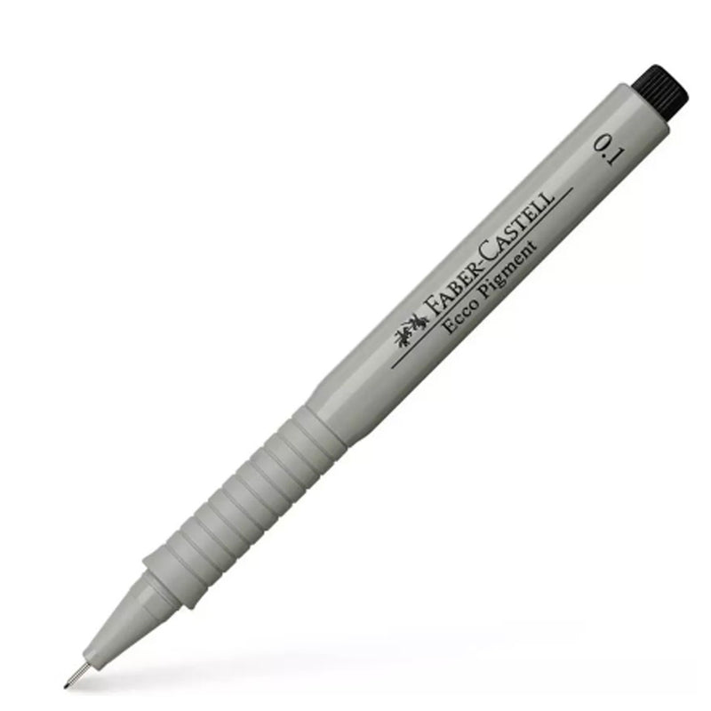 Faber Castell Ecco Pigment Fibre Tip Pen, 0.1mm, Black