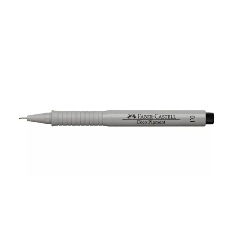 Faber Castell Ecco Pigment Fibre Tip Pen, 0.1mm, Black