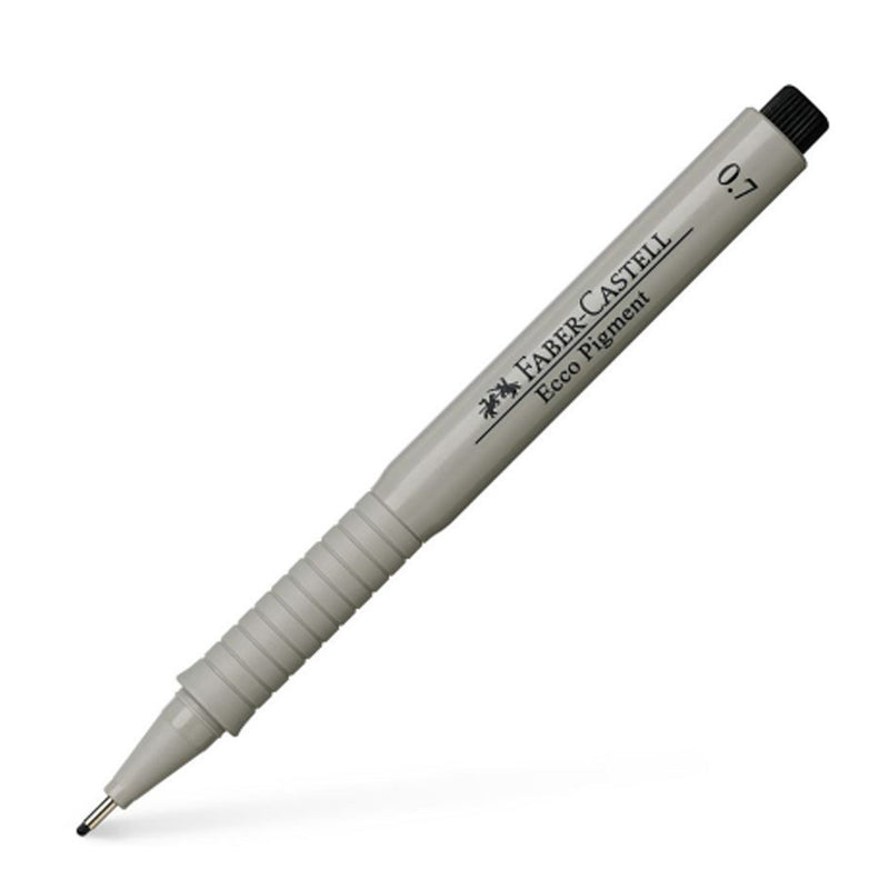Faber Castell Ecco Pigment Fibre Tip Pen, 0.7mm, Black