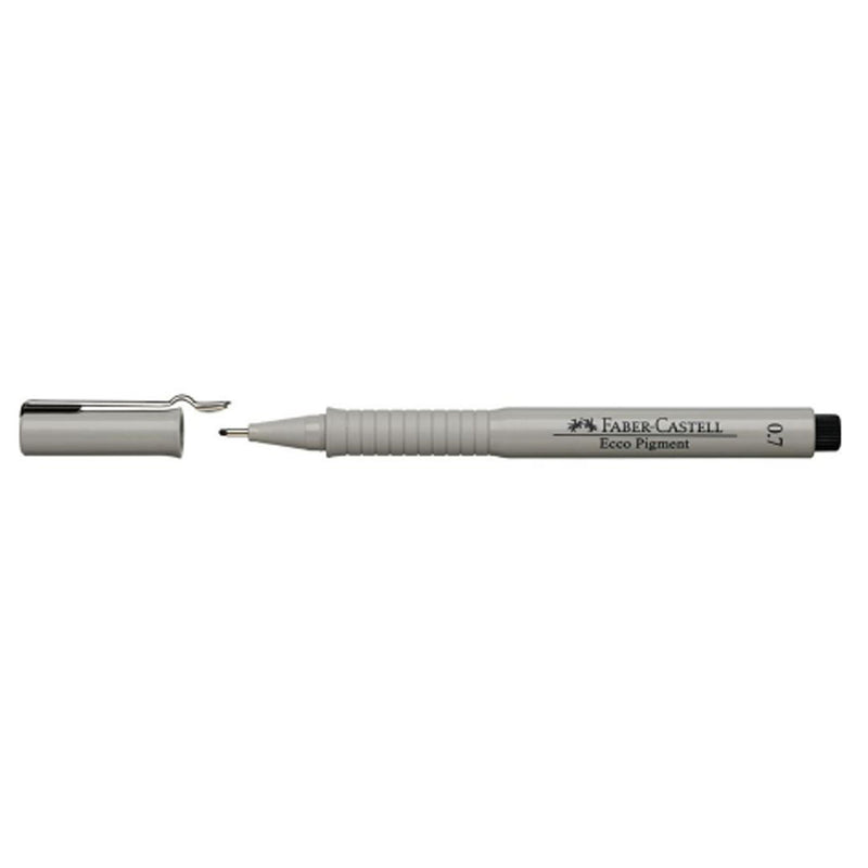 Faber Castell Ecco Pigment Fibre Tip Pen, 0.7mm, Black