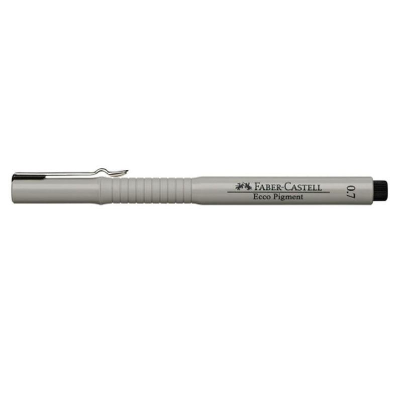 Faber Castell Ecco Pigment Fibre Tip Pen, 0.7mm, Black