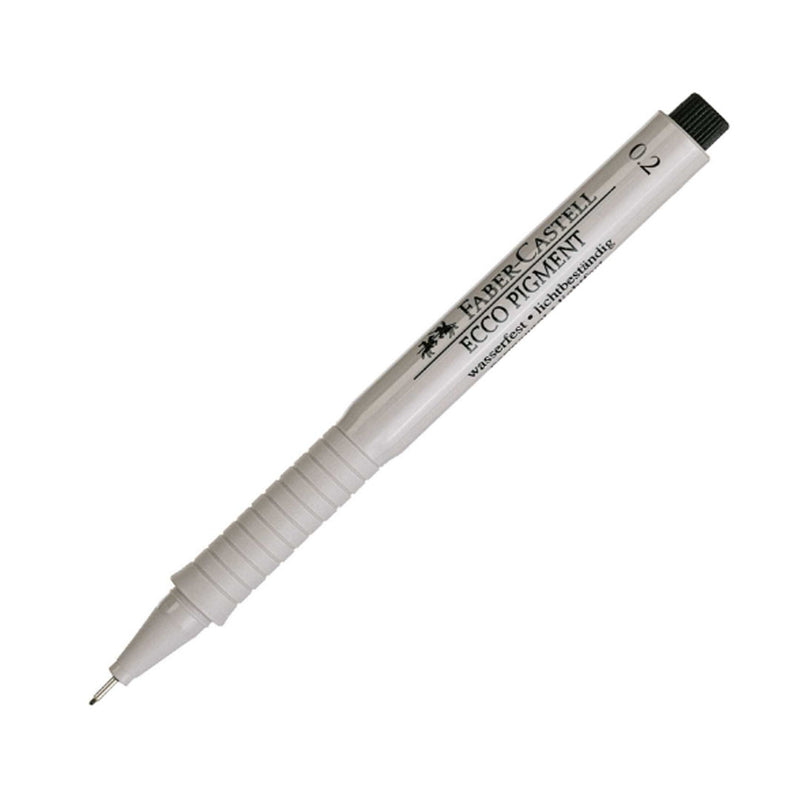 Faber Castell Ecco Pigment Fibre Tip Pen, 0.2mm, Black