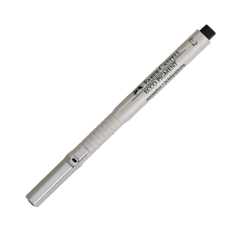 Faber Castell Ecco Pigment Fibre Tip Pen, 0.2mm, Black