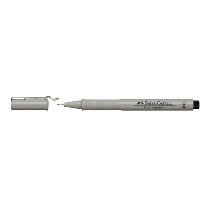 Faber Castell Ecco Pigment Fibre Tip Pen, 0.4mm, Black