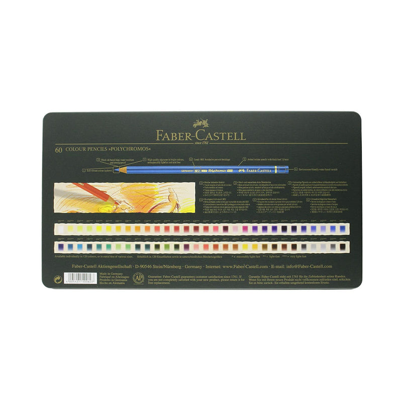 Faber Castell Polychromos Color Pencil Set - Pack of 60