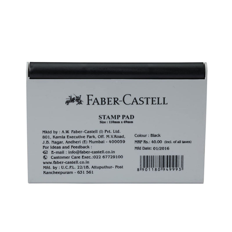 Faber Castell Stamp Pad Medium Black 110mm x 69mm