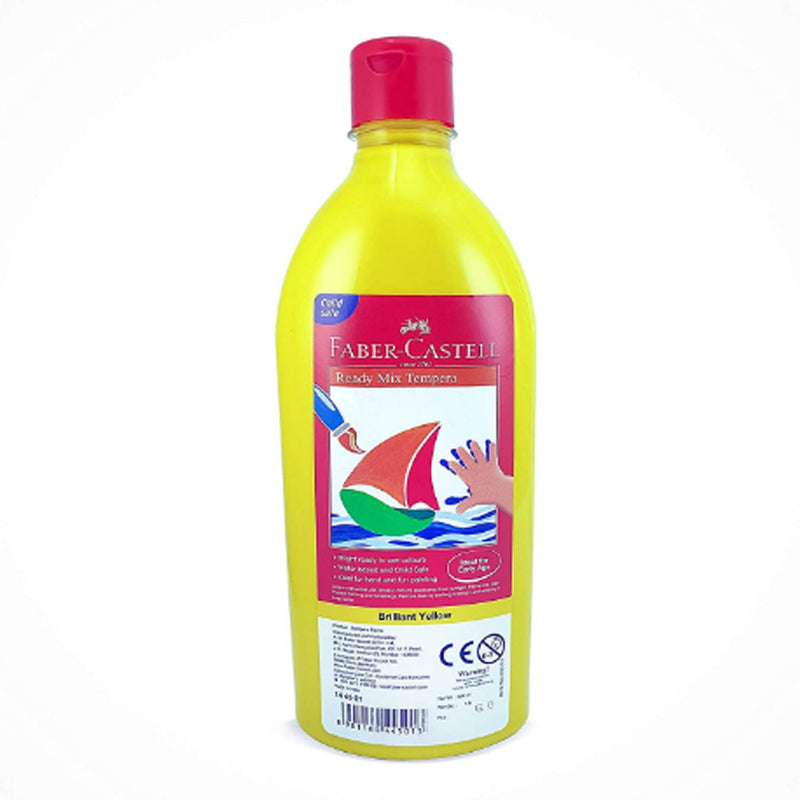 Faber-Castell Ready-Mix Tempera Bottle 500ml (Brilliant Yellow)