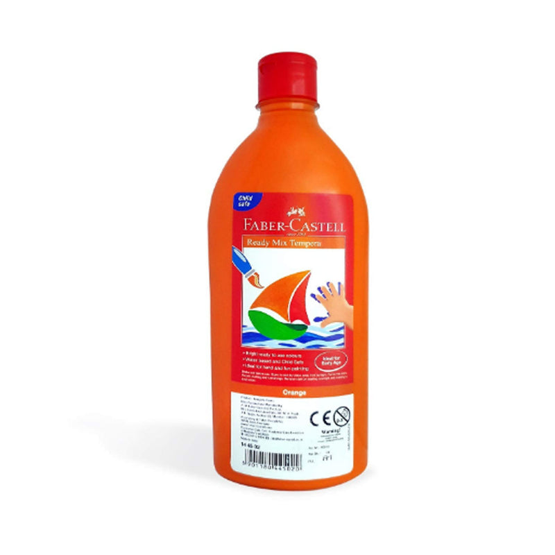 Faber-Castell Ready-Mix Tempera Bottle 500ml (Orange)