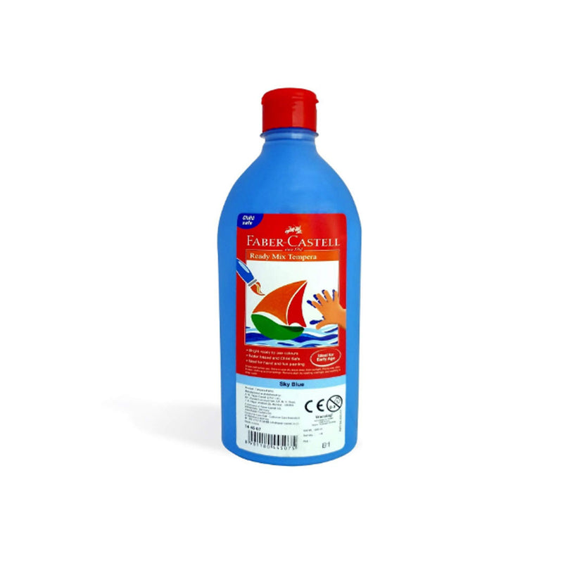 Faber-Castell Ready-Mix Tempera Bottle 500ml (Sky Blue)