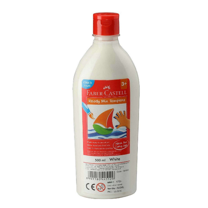 Faber-Castell Ready-Mix Tempera Bottle 500ml(White)